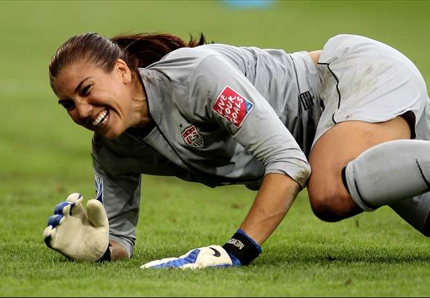 Women should be allowed to play in men's teams and soccer will be the United States' most popular sport, says Hope Solo