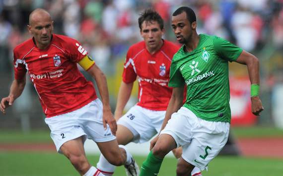Werders Wesley im Test gegen Rot-Weiß Erfurt