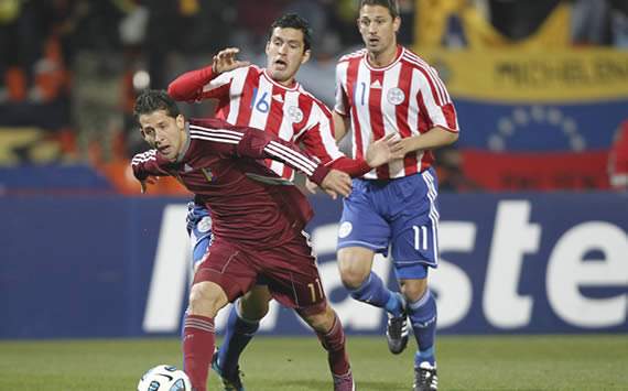 Copa América: César González escapa a Riveros y Santana - Venezuela vs Paraguay