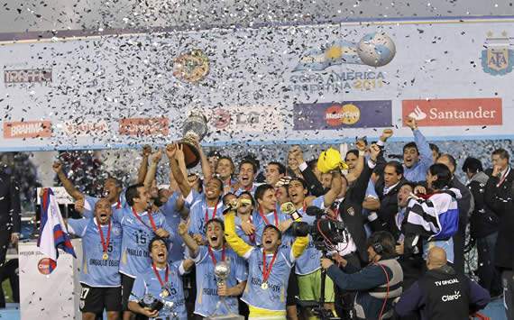 Copa America: La celebración de Uruguay campeón 2011