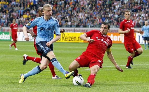 Dutch Super Cup: FC Twente - Ajax, Kolbeinn Sigthorsson and Peter Wisgerhof