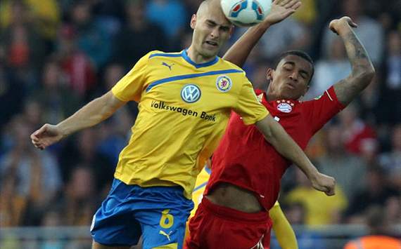 Eintracht Braunschweig v FC Bayern Muenchen - DFB Cup, Damir Vrancic; Luiz Gustavo