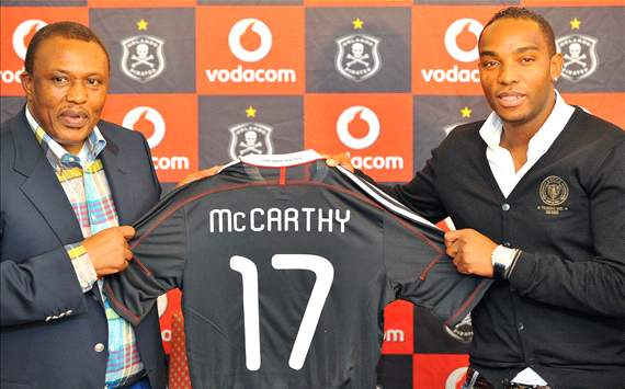 Benni McCarthy unveiled as an Orlando Pirates player