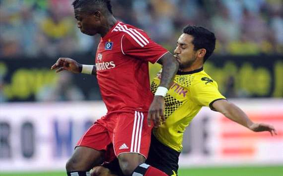 Ilkay Gündogan zeigte gegen Eljero Elia eine ansprechende Leistung