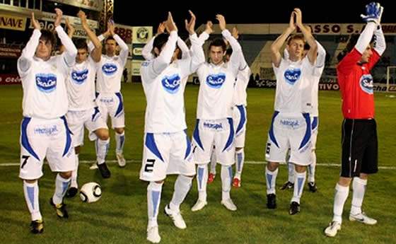 Atletico Rafaela - festejos de la victoria
