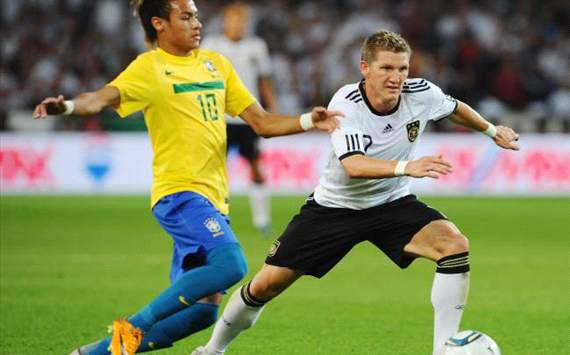 Brasil v Germany, Neymar, Bastian Schweinsteiger