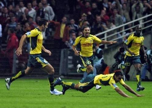 FC Nantes players celebratings