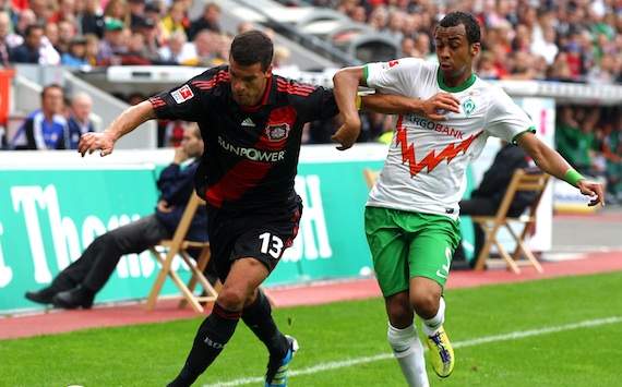 Laufduell zwischen Michael Ballack und Wesley