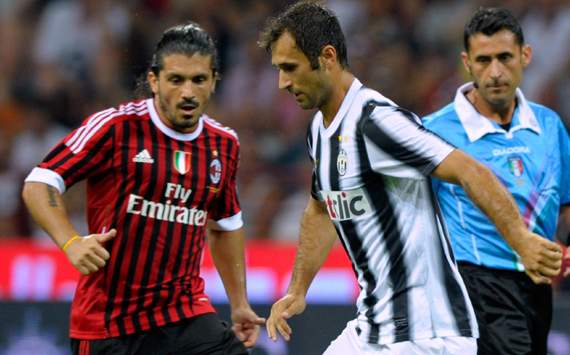 Gattuso & Vucinic - Milan-Juventus - Trofeo Berlusconi (Getty Images)