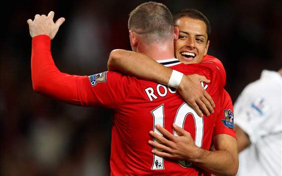 Javier Hernandez and Wayne Rooney, Manchester United (Getty Images)