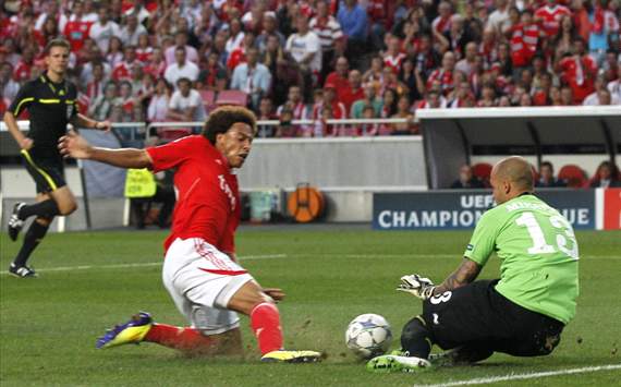 Benfica - FC Twente: Axel Witsel and Nikolay Mihaylov
