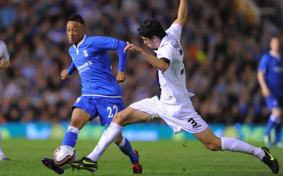 UEFA Europa League - Birmingham City FC v CD Nacional, Nathan Redmond and Felipe Lopes