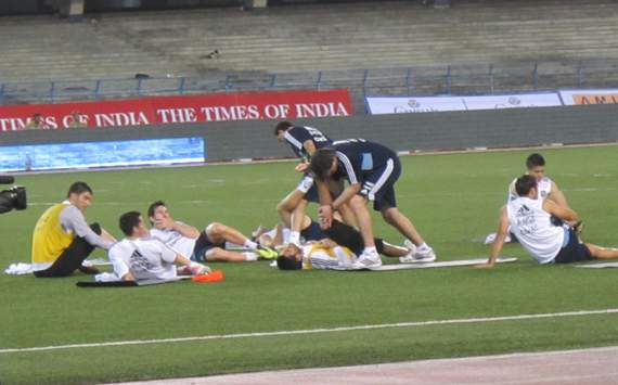 Messi During Training in Kolkata