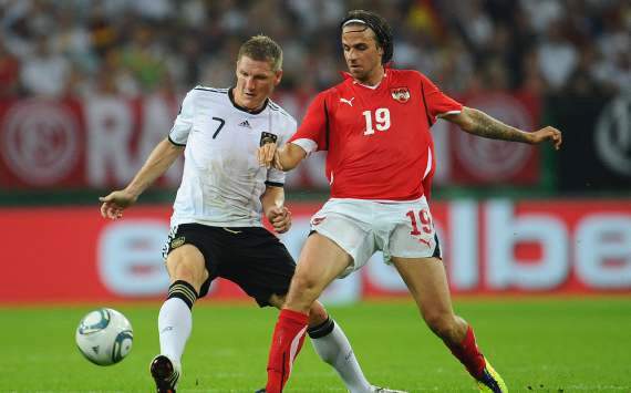 Bastian Schweinsteiger zeigte auch gegen Österreich vollen Einsatz