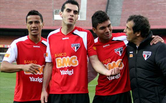 Cícero, Rhodolfo e Casemiro, São Paulo  Crédito: João Neto/VIPCOMM
