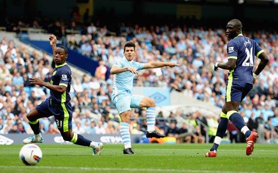 EPL,Sergio Aguero,Manchester City v Wigan Athletic 