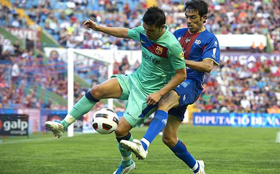 Liga BBVA: Barcelona-Levante: David Villa; Javi Venta