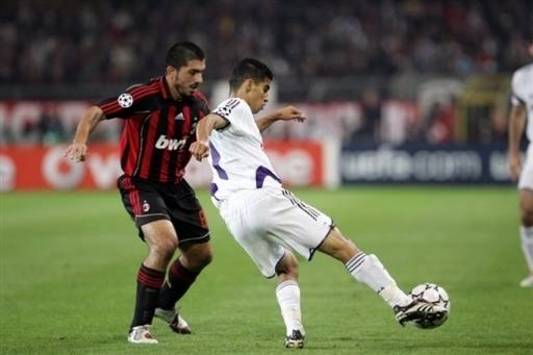 Gattuso and Boussoufa in Anderlecht-Milan (AFP)