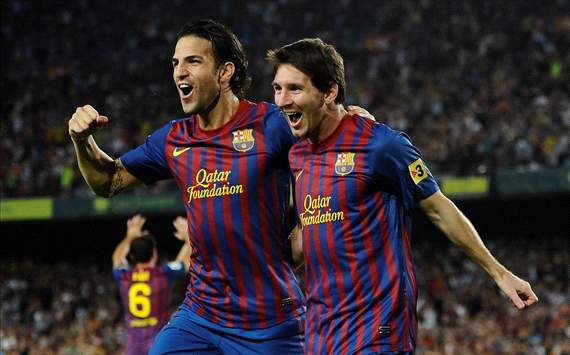 Lionel Messi and Cesc Fabregas, Barcelona 