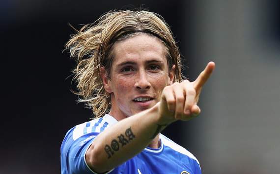 EPL : Fernando Torres, Chelsea v Swansea City