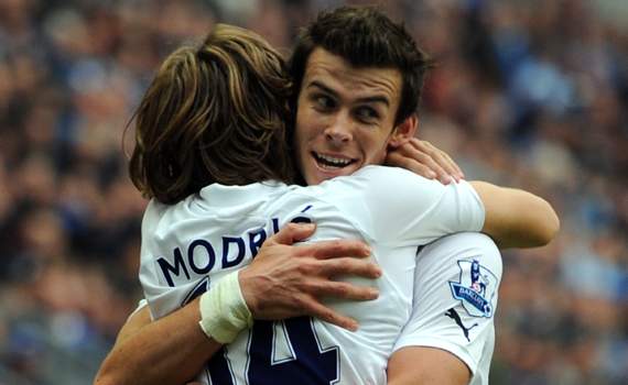 EPL : Gareth Bale - Luka Modric, Wigan Athletic v Tottenham 