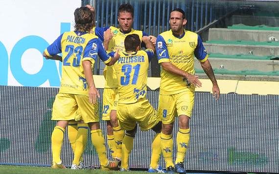 Chievo celebrating against Genoa (Getty Images)