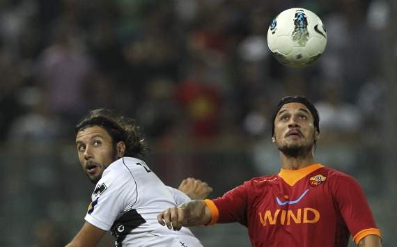 Osvaldo e Zaccardo in Parma-Roma (Serie A, Getty Images)