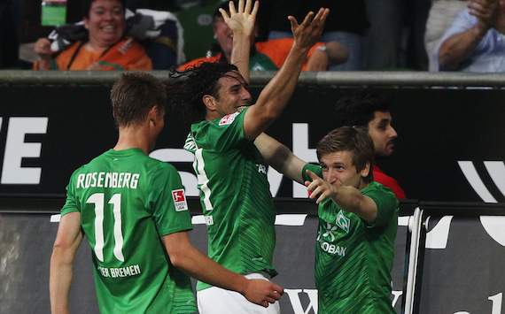 Bremer Jubel nach dem Last-Minute-Sieg gegen die Hertha