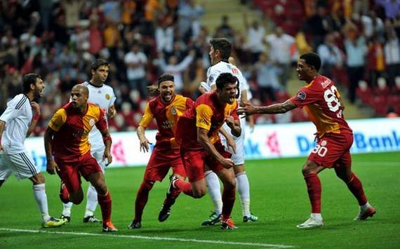 STSL: Galatasaray's goal celebration