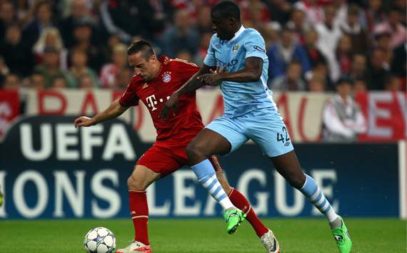 Champions League: Bayern Munich - Manchster City, Franck Ribery, Yaya Toure