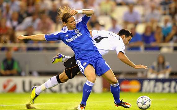 UEFA Champions League: Valencia-Chelsea: Fernando Torres; Adil Rami