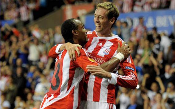 UEFA Europa League - Stoke City FC v Besiktas JK, Peter Crouch and Cameron Jerome
