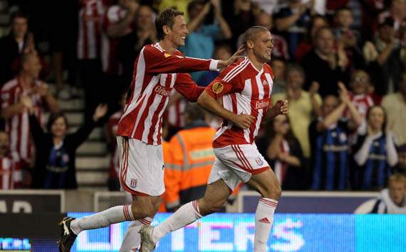 UEFA Europa League - Stoke City FC v Besiktas JK, Peter Crouch and Jonathan Walters