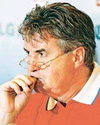 Guus Hiddink of Russia