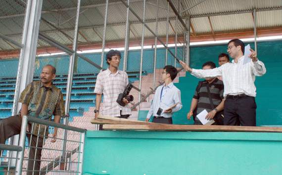 Verifikasi Stadion Teladan Medan (GOAL.com/Nina Rialita)