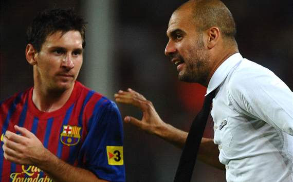 Guardiola and Messi