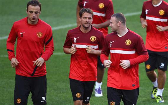 Manchester United strikers - Rooney, Owen and Berbatov