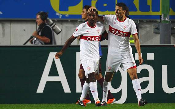 Jubel und Freude beim VfB Stuttgart: Cacau und Khalid Boulahrouz
