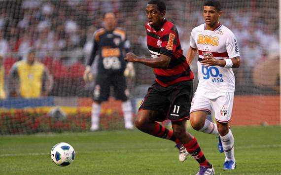 Renato Abreu e Denilson - São Paulo x Flamengo (Wagner Carmo/VIPCOMM)