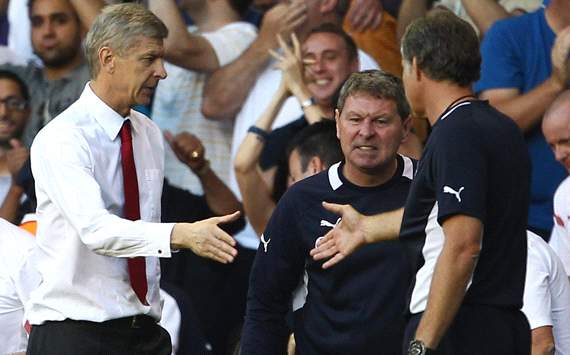 Arsene Wenger & Clive Allen, Tottenham v Arsenal