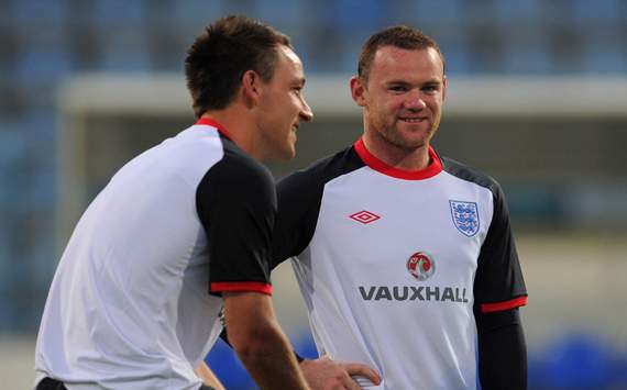 Wayne Rooney and John Terry, England Training 