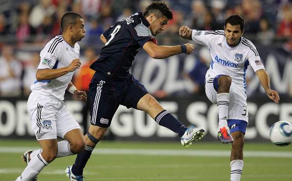 Milton Caraglio, New England Revolution; Chris Leitch, San Jose Earthquakes; MLS