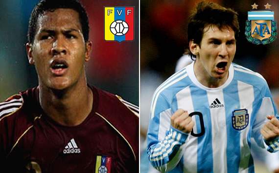 Mix Venezuela-Argentina (Rondon y Messi) solo portada