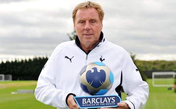 Barclays Manager of the Month Harry Redknapp