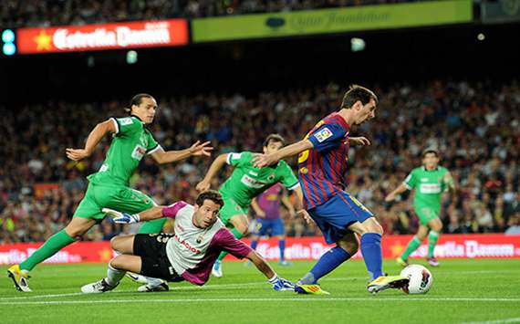 Liga BBVA: Barcelona-Racing Santander: Lionel Messi