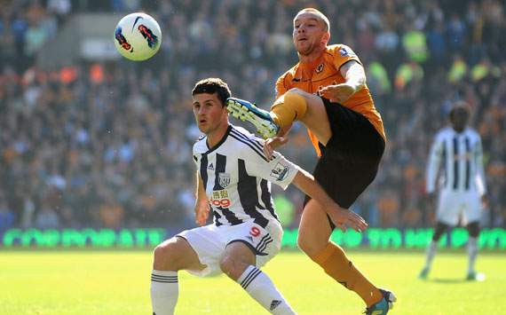 Jamie O'Hara and Shane Long 