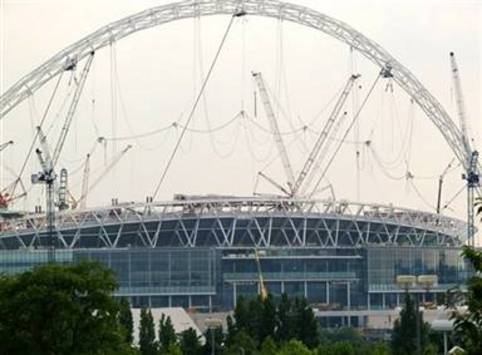 England: Wembley Stadium remodelation (AFP)
