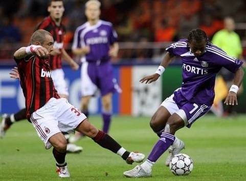 Şampiyonlar Ligi: Milan-Anderlecht (Tchite-Brocchi)(AFP)
