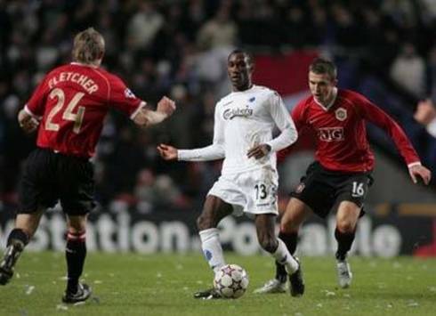 Champions League: Atiba Hutcinson, Fletcher, Carrick, Copenhagen, Manchester United (AFP)