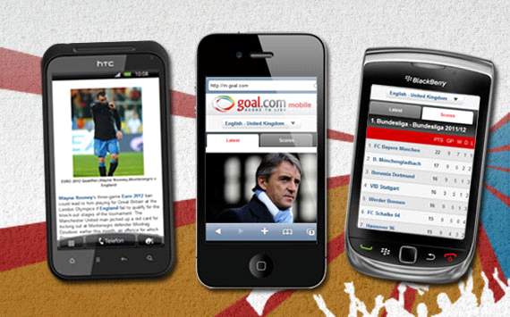 m.goal.com - Mobile site